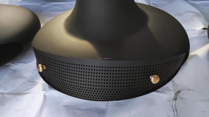 Wysokiej klasy Szkło sztuki obracający się kominek meble węglowe wysokiej jakości czarne nowoczesne meble okrągłe ze stali 6