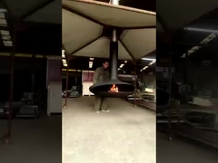 Kominek drewniany obrotowy